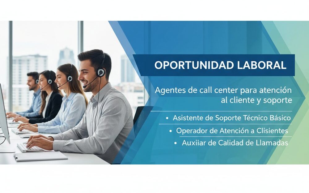 Agentes de call center para atención al cliente y soporte