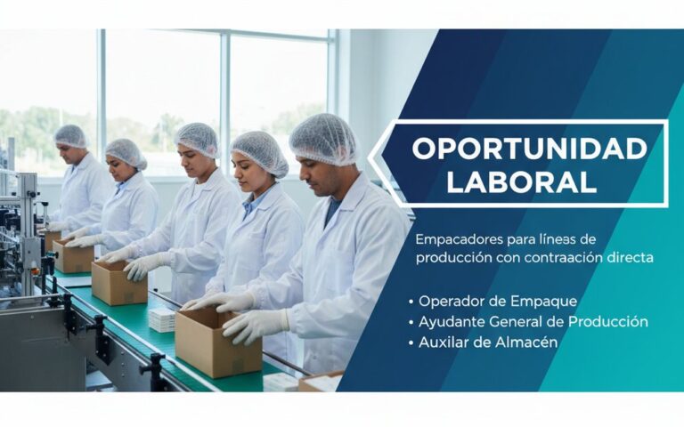 Lee más sobre el artículo Empacadores para líneas de producción con contratación directa