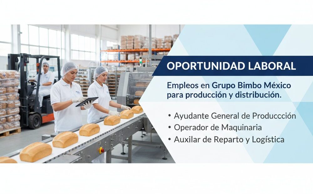 Lee más sobre el artículo Empleos en Grupo Bimbo México para producción y distribución