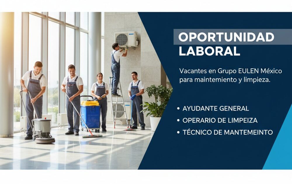 Lee más sobre el artículo Vacantes en Grupo EULEN México para mantenimiento y limpieza